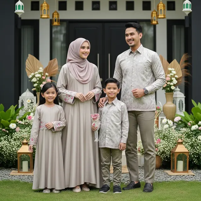 Busana Lebaran 2026 untuk Keluarga Muda (Gemini AI)