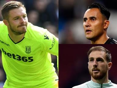 Petr Cech baru saja mengumumkan diri untuk pensiun dari dunia sepak bola. Kepergiannya akan membuat Arsenal putar otak mencari pengganti yang sepadan menyambut musim depan. (Kolase Foto AFP)