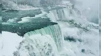 Air Terjun Niagara Membeku, Indahnya Seperti di Film Frozen (NYstateparks Instagram)