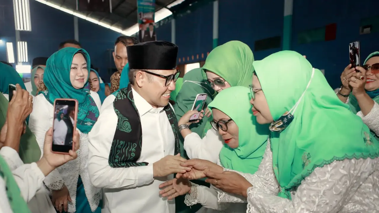 Calon wakil presiden (cawapres) nomor urut satu Muhaimin Iskandar (Cak Imin)