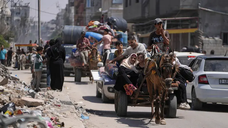 Kembali Dapat Ancaman Serangan Israel, Pengungsi Palestina di Kamp Maghazi Tinggalkan Lokasi