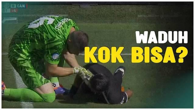 Berita Video, momen asisten wasit jatuh pingsan di laga Peru Vs Kanada pada Rabu (26/6/2024)