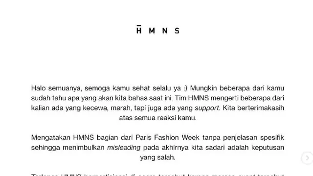 Brand Parfum Lokal Minta Maaf soal Kesalahpahaman Tampil di Paris Fashion Week