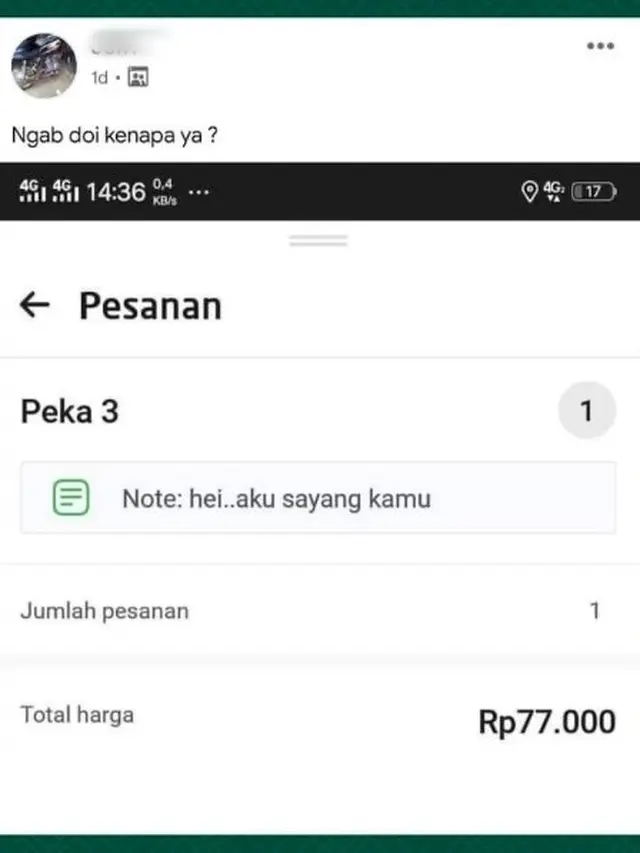 8 Pesan Nyeleneh Pembeli Saat Order Makanan di Ojek Online