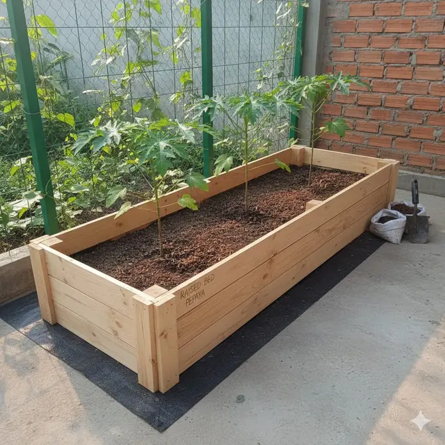 Raised Bed Portabel (Gemini AI)