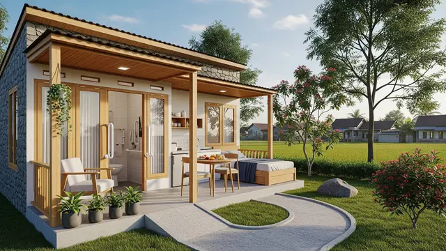 Desain Rumah Sederhana Rp50 Juta di Desa yang Nyaman untuk Lansia/Gemini AI