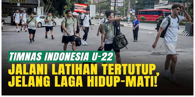 Latihan Tertutup Timnas U-22, Persiapan Rahasia Jelang Duel Hidup-Mati Vs Myanmar