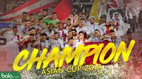 Qatar juara Piala Asia 2019 usai kalahkan jepang 3-1.  (Bola.com/Dody Iryawan)