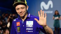 Valentino Rossi memperbaiki hasil yang diraihnya di tes MotoGP (PIERRE-PHILIPPE MARCOU / AFP)