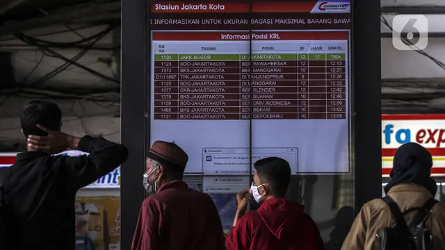 FOTO: Penerapan Protokol Kesehatan di Stasiun Jakarta Kota