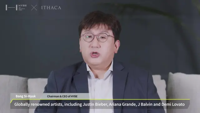 Bang Si Hyuk, CEO dan Chairman HYBE Entertainment. (YouTube/  HYBE LABELS)