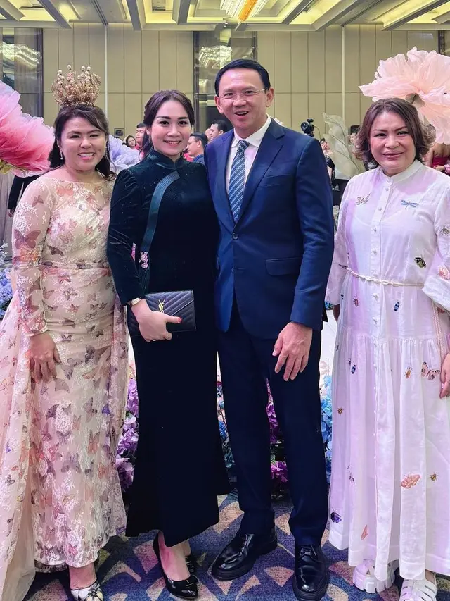 Puput dan Ahok di ultah Ashanty ke-40