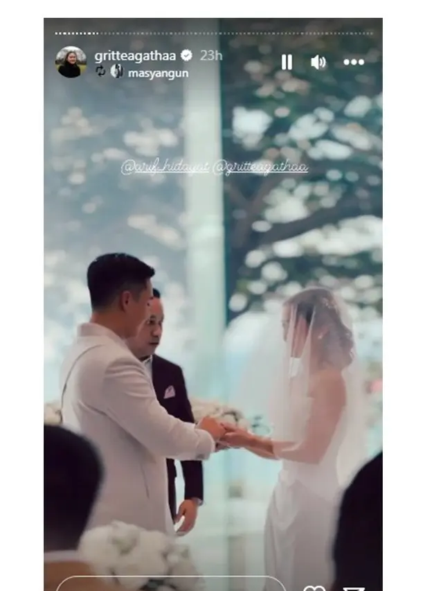 11 Tahun Berpacaran, Ini 10 Momen Pernikahan Gritte Agatha dan Arif Hidayat