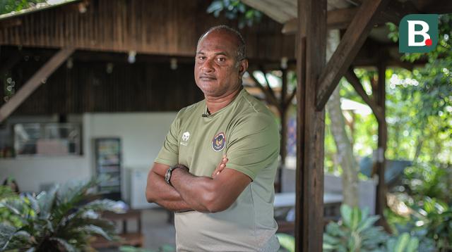 Pelatih Timnas Hoki Indonesia, Dharma Raj. (Bola.com/Bagaskara Lazuardi)