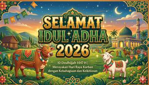 Kata-Kata Lebaran Idul Adha 2026. Foto: Gemini AI