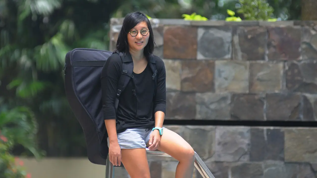 Audrey Jiwajennie, mantan perenang nasional yang kini menekuni free dive