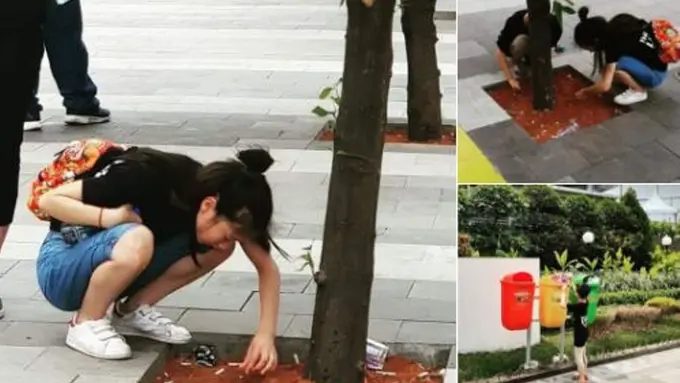 [Bintang] Nonton Asian Games 2018, Warga Jepang Punguti Sampah yang Dibuang Sembarangan