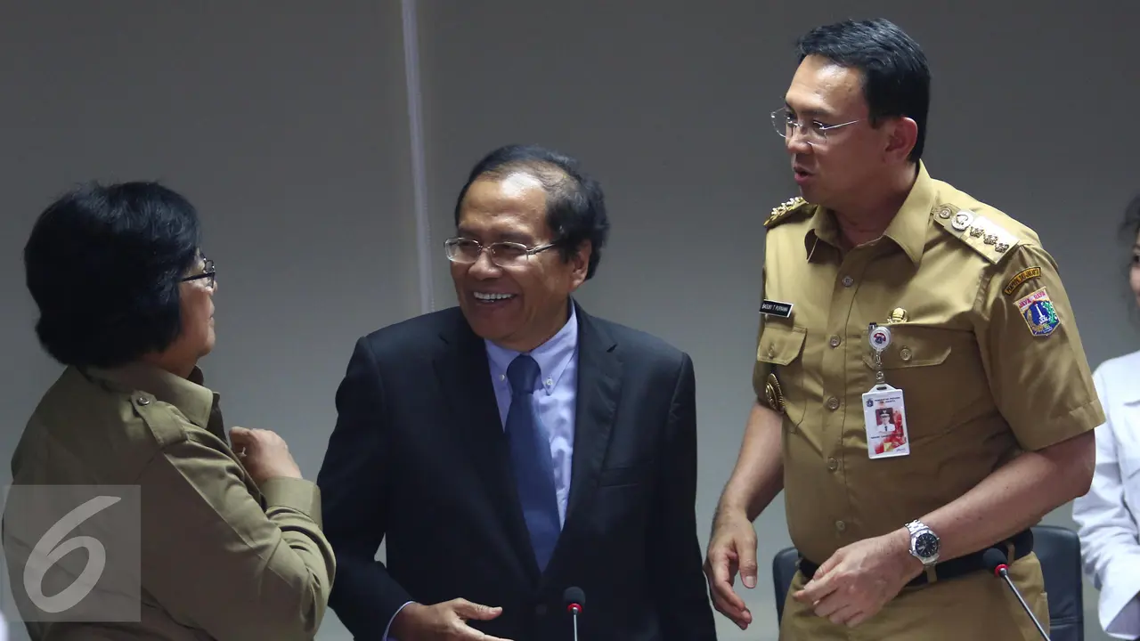 20160418- Reklamasi Teluk Jakarta Sepakat Dihentikan- Rizal Ramli-Siti Nurbaya-Ahok-Jakarta-Angga Yuniar