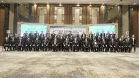 KONI Pusat resmi melantik Pengurus Pusat Persatuan Bulutangkis Seluruh Indonesia (PP PBSI) masa bakti 2020-2024, Jumat (9/4/2021). (dok. PP PBSI)