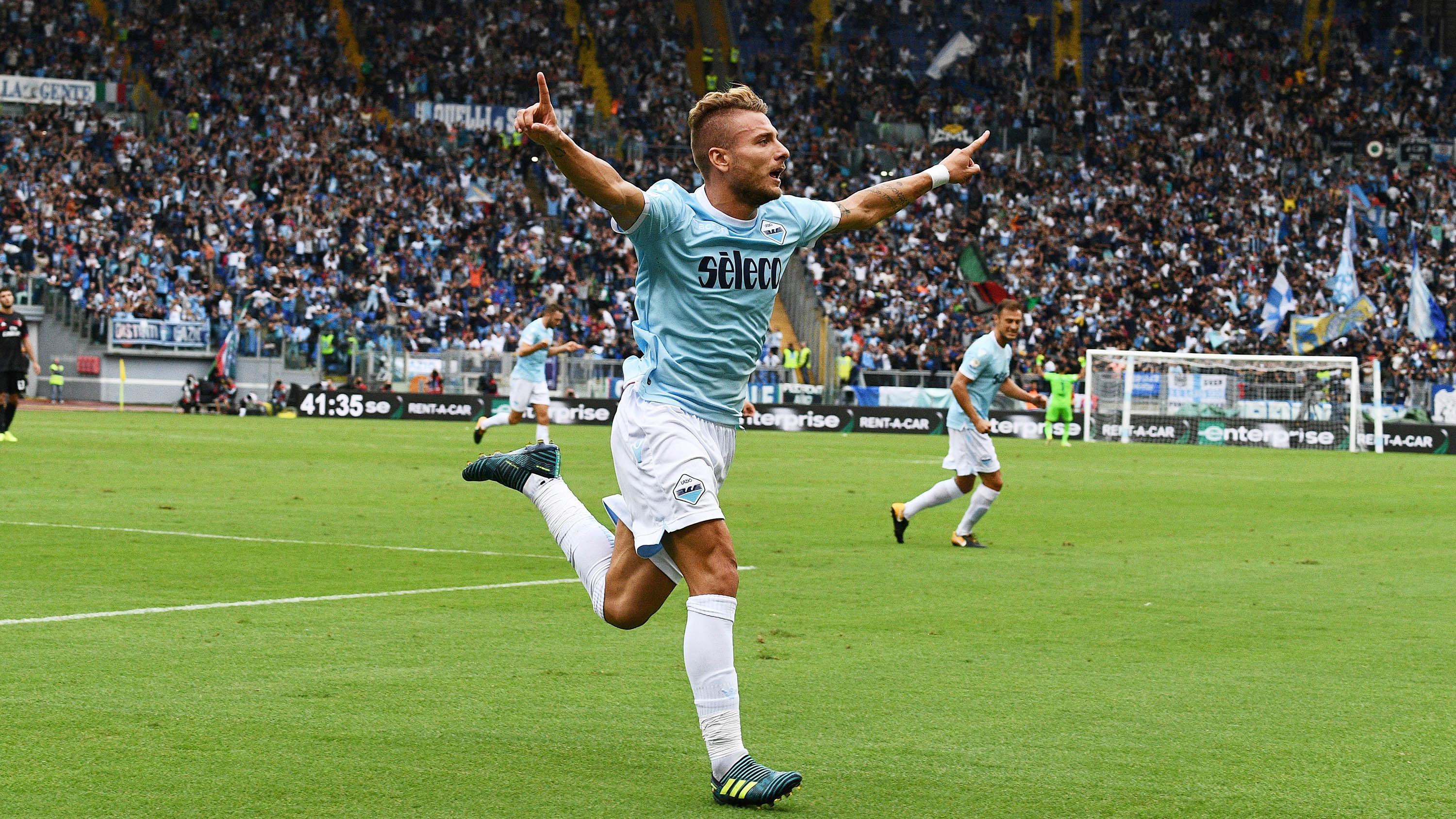 Ciro Immobile (Lazio) - 14 Gol (5 Penalti). (AFP/Vincenzo Pinto)