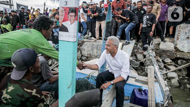 Ganjar Pranowo Sapa Nelayan Brebes Jawa Tengah