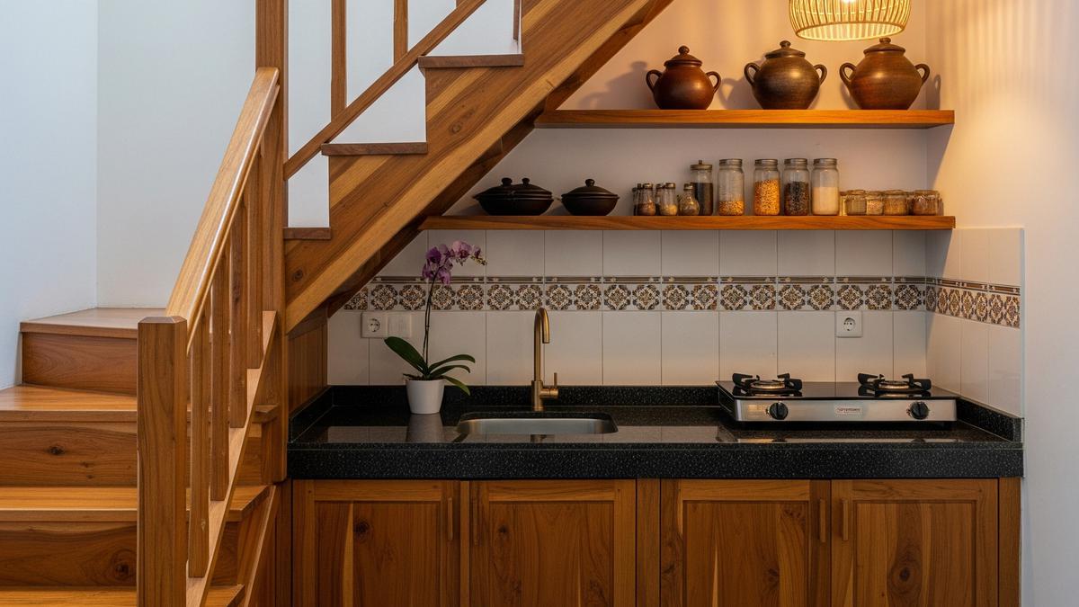 9 Model Dapur Kecil Bawah Tangga, Solusi Cerdas Maksimalkan Ruang Minimalis