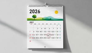 Ilustrasi kalender 2026. Foto: Gemini