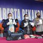 Konferensi pers pengungkapan peredaran narkoba oleh Polresta Pekanbaru. (Liputan6.com/M Syukur)