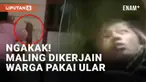 Aksi pencurian yang gagal kerap kali berakhir dengan pengeroyokan pada pelaku. Namun yang terjadi pada maling berikut ini tidak seperti biasanya. Maling menjadi tumbal kejahilan warga saat terkurung.