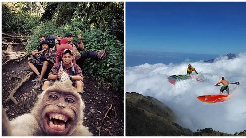 Editan Foto Saat Naik Gunung Ini Bikin Gagal Paham