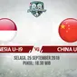 PSSI Anniversary Indonesia U-19 Vs China U-19 (Bola.com/Adreanus Titus)