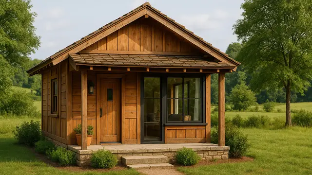 Inspirasi Rumah Kayu Mungil Minimalis tapi Cantik di Desa