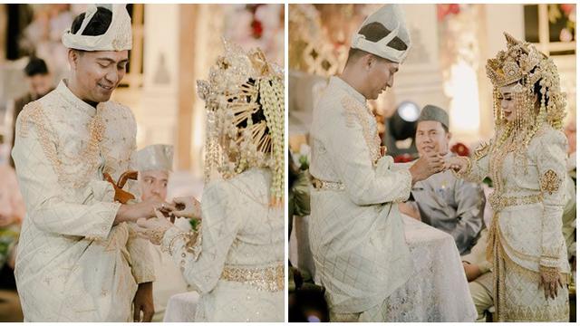 6 Potret Pernikahan Aulia DA dan Cahu, Akad Nikah Hingga Resepsi Digelar Mewah