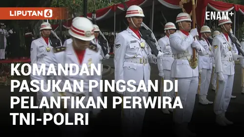 VIDEO: Komandan Pasukan Pingsan di Tengah Acara Pelantikan Perwira TNI-Polri