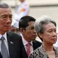Ho Ching bersama suaminya, Perdana Menteri Singapura. (AFP)