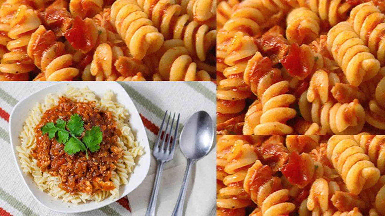 (c) Fussili Bolognese/web