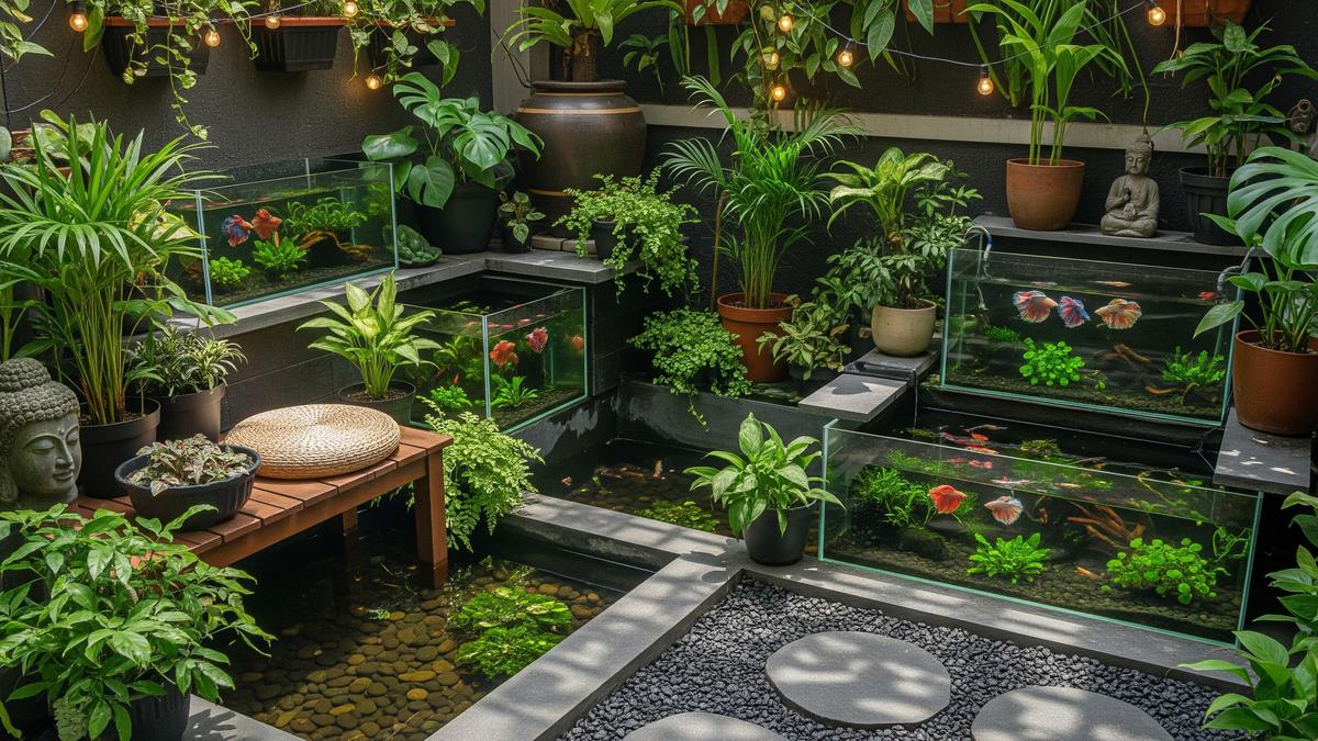 7 Desain Halaman Belakang Rumah Kecil Tapi Estetik untuk Pelihara Ikan Cupang