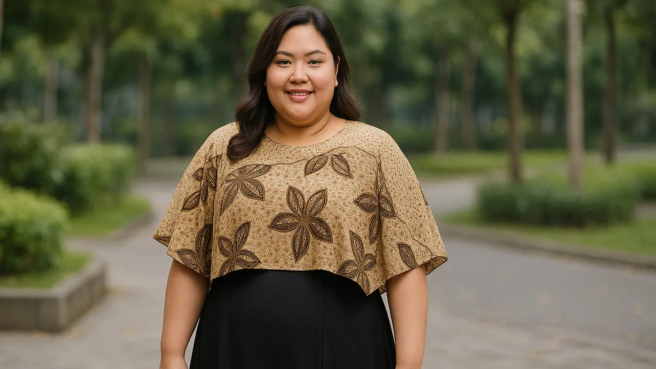 12 Model Batik Wanita Gemuk yang Modis 2025, Nyaman dan Percaya Diri Sepanjang Hari