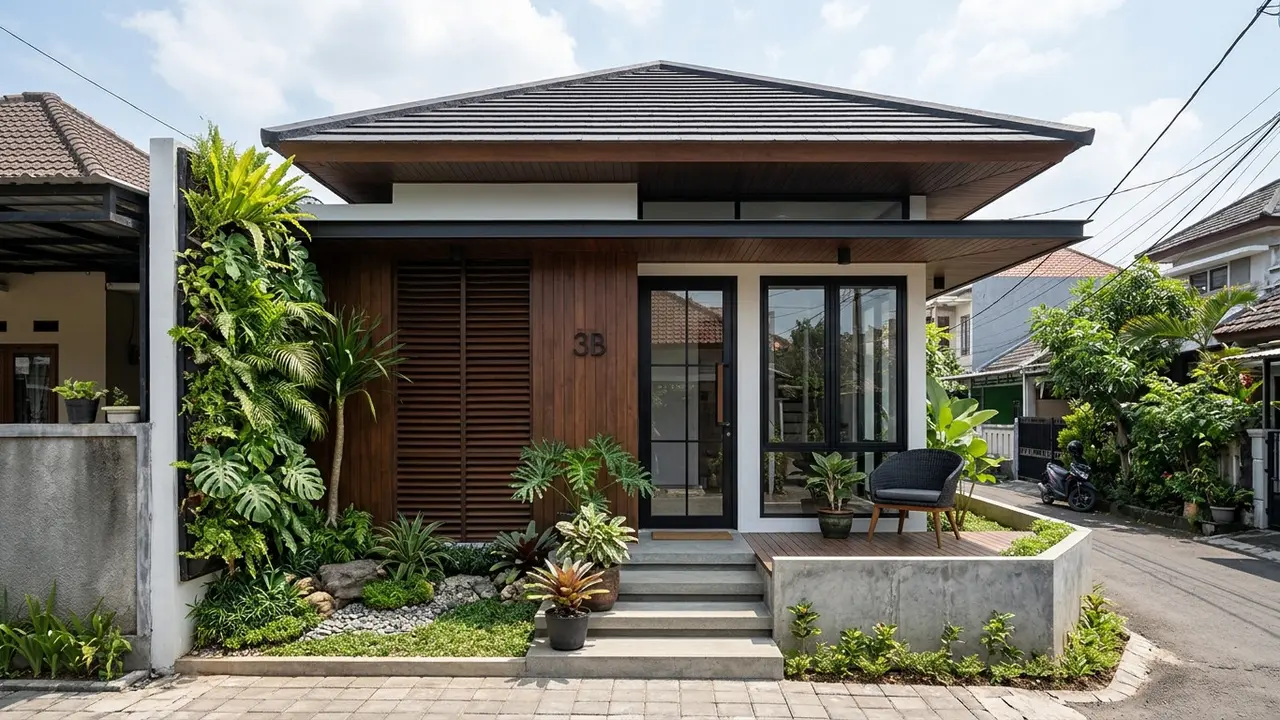 Model Rumah Sederhana di Lahan Sempit tapi Terlihat Mewah
