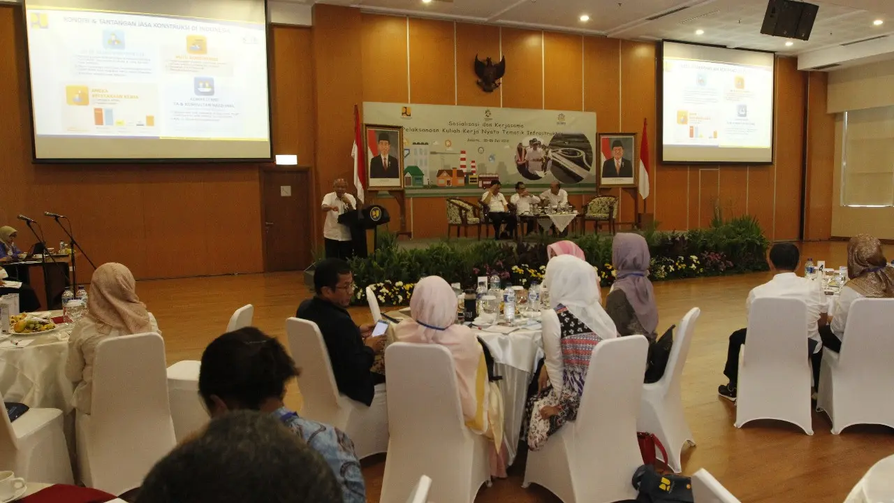 Kementerian PUPR akan melaksanakan kegiatan Kuliah Kerja Nyata (KKN) Tematik Infrastruktur yang diikuti mahasiswa dari 22 perguruan tinggi di Indonesia.(Dok PUPR)