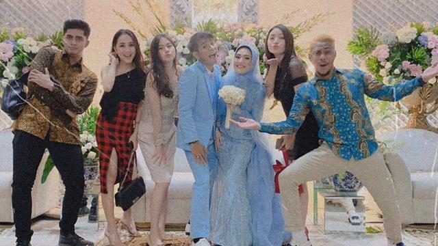 6 Momen Pernikahan Angga Putra Anak Langit Meriah Dengan Nuansa Biru Hot Liputan6 Com