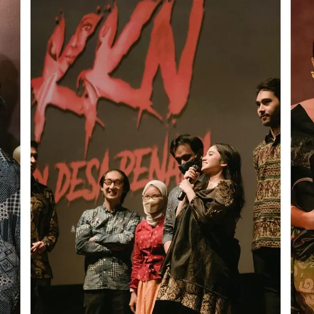 6 Potret Megantara di Gala Premiere KKN di Desa Penari, Perdana Ditemani Istri