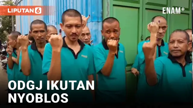 Puluhan Pasien ODGJ Salurkan Hak Suaranya di 8 TPS Dijemput Pakai Odong-Odong