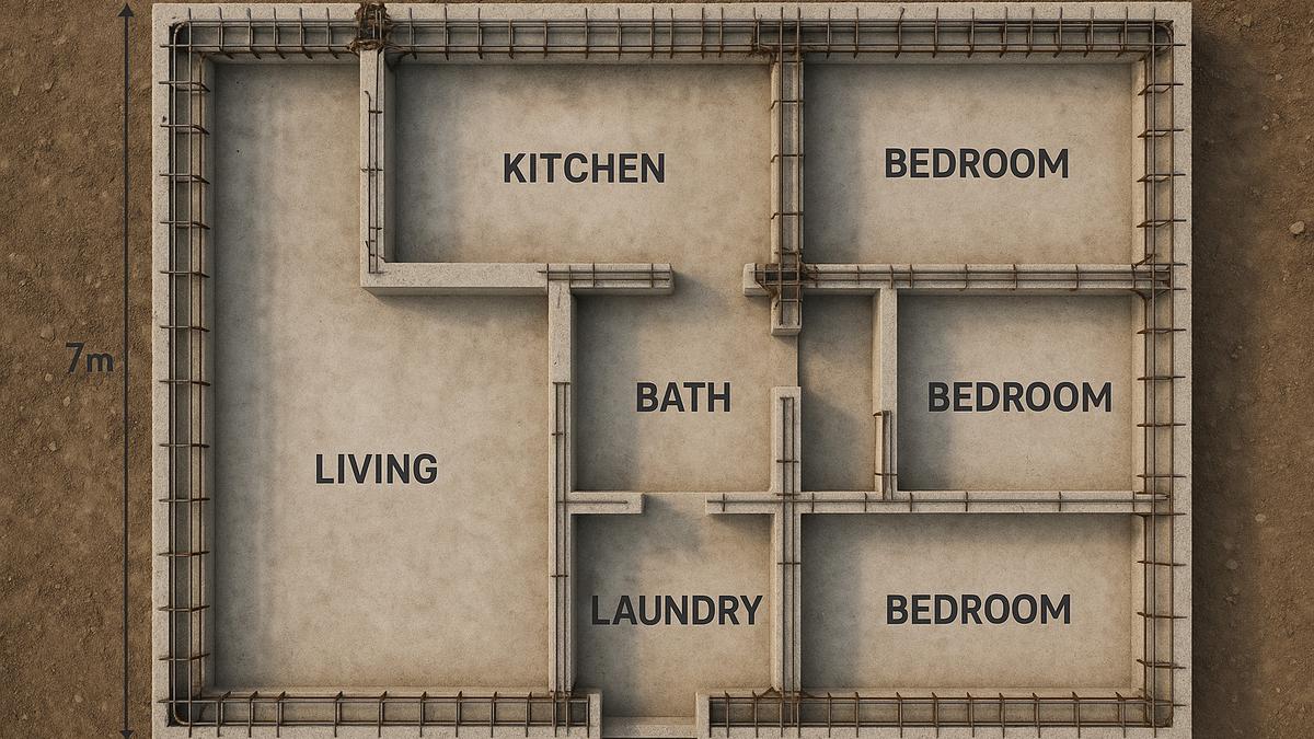 5 Gambar Denah Pondasi Rumah 7x9 3 Kamar, Cocok untuk Berbagai Tipe Tanah dan Gaya Hunian