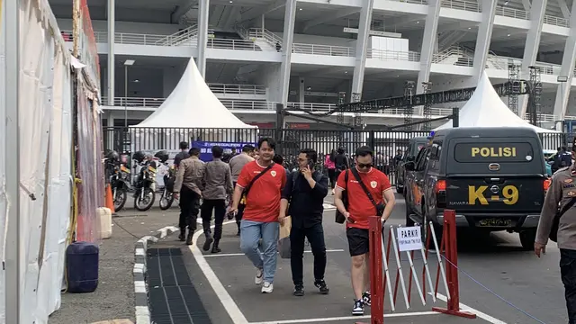 Suasana di SUGBK Jelang Indonesia vs Jepang