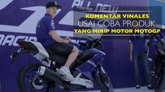 Berita Video komentar Maverick Vinales usai coba produk terbaru Yamaha yang mirip motor MotoGP di sirkuit Sentul, Senin (23/1/2017).