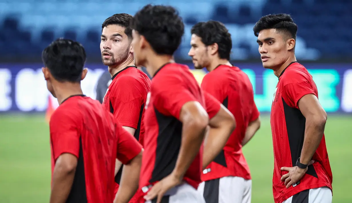 Diketahui, Timnas Indonesia akan melakoni laga tandang melawan Australia pada lanjutan putaran ketiga Kualifikasi Piala Dunia 2026 Zona Asia pada Kamis (20/3/2025). (DAVID GRAY/AFP)