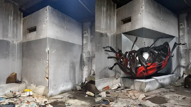 Karya Seniman Grafiti Ini Nampak Sangat Nyata, 6 Hasilnya Bikin Takjub. (Sumber: Instagram/odeith)
