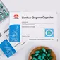 Obat Lianhua Qingwen dalam bentuk kapsul berwarna hijau. (Liputan6.com/Web/UGM.ac.id)