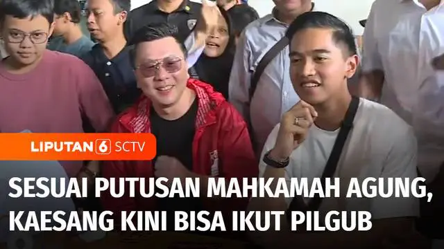 Putusan Mahkamah Agung soal batas usia calon kepala daerah di Pilkada 2024 dinilai sarat muatan politis. Kira-kira siapa yang diuntungkan dengan keputusan MA ini? Benarkah putusan ini bisa memuluskan langkah putra bungsu Presiden Jokowi, Kaesang Pang...